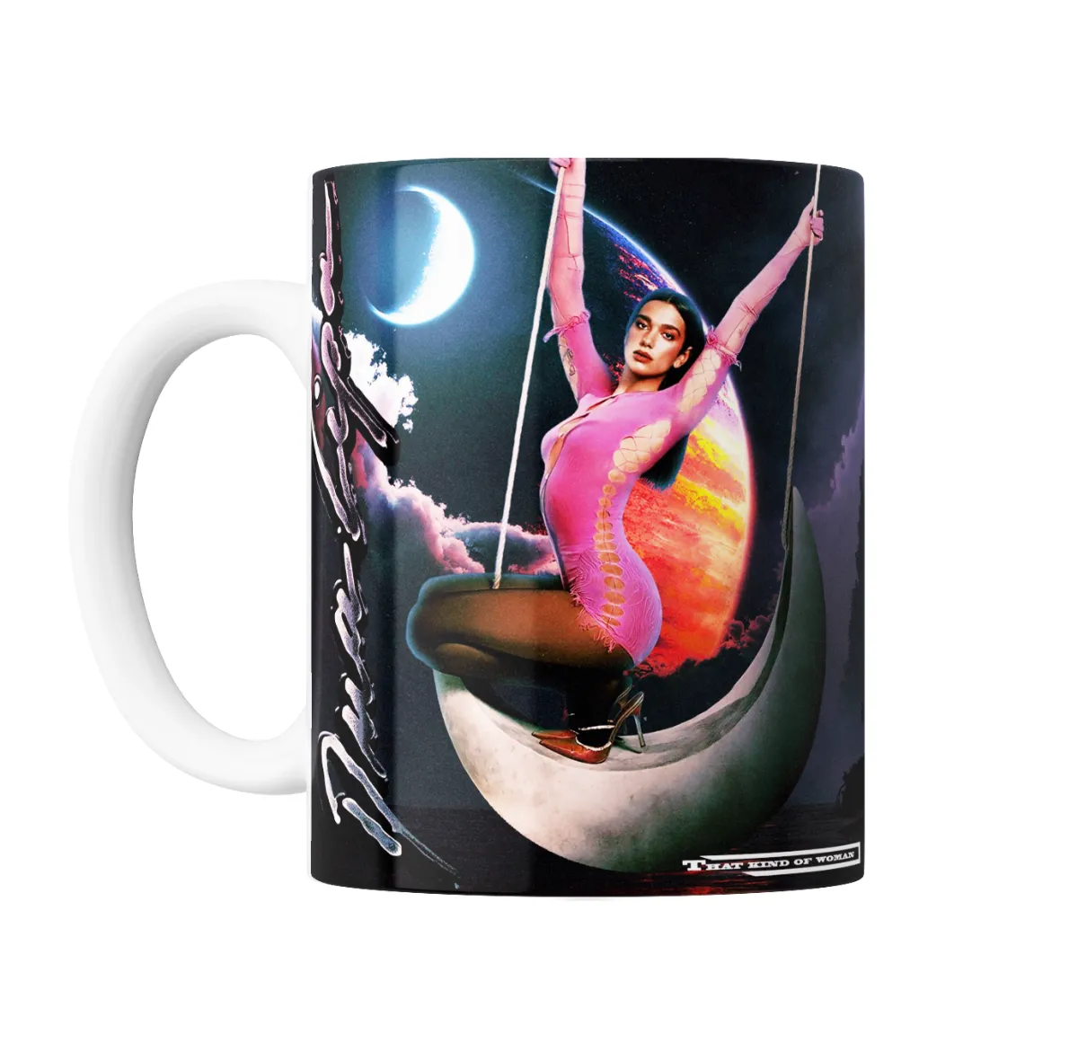 Taza de Cerámica Dua Lipa That Kind of Woman Columpio en la Luna - vista 2