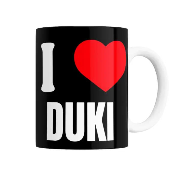 Taza de Cerámica Duki I Love Duki