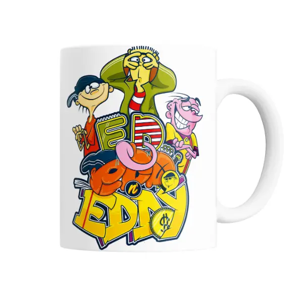Taza de Cerámica Ed Edd y Eddy Trío de Personajes