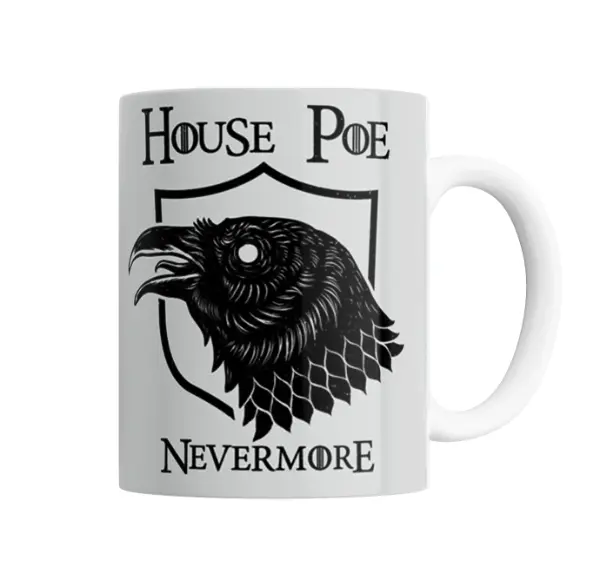 Taza de Cerámica Edgar Allan Poe House Poe Nevermore