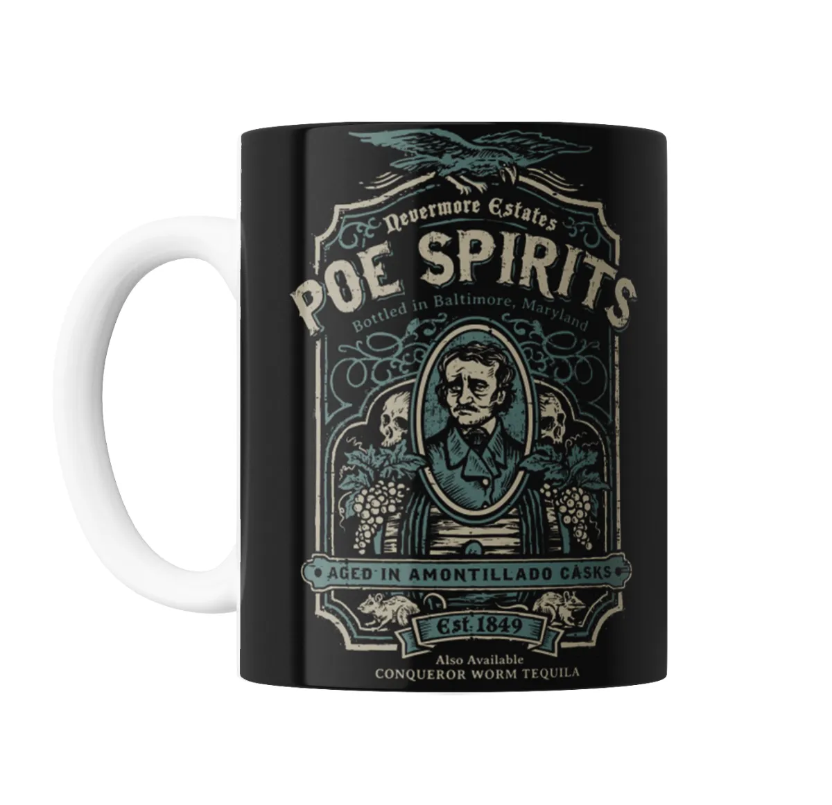 Taza de Cerámica Edgar Allan Poe Poe Spirits Nevermore Estates - vista 2