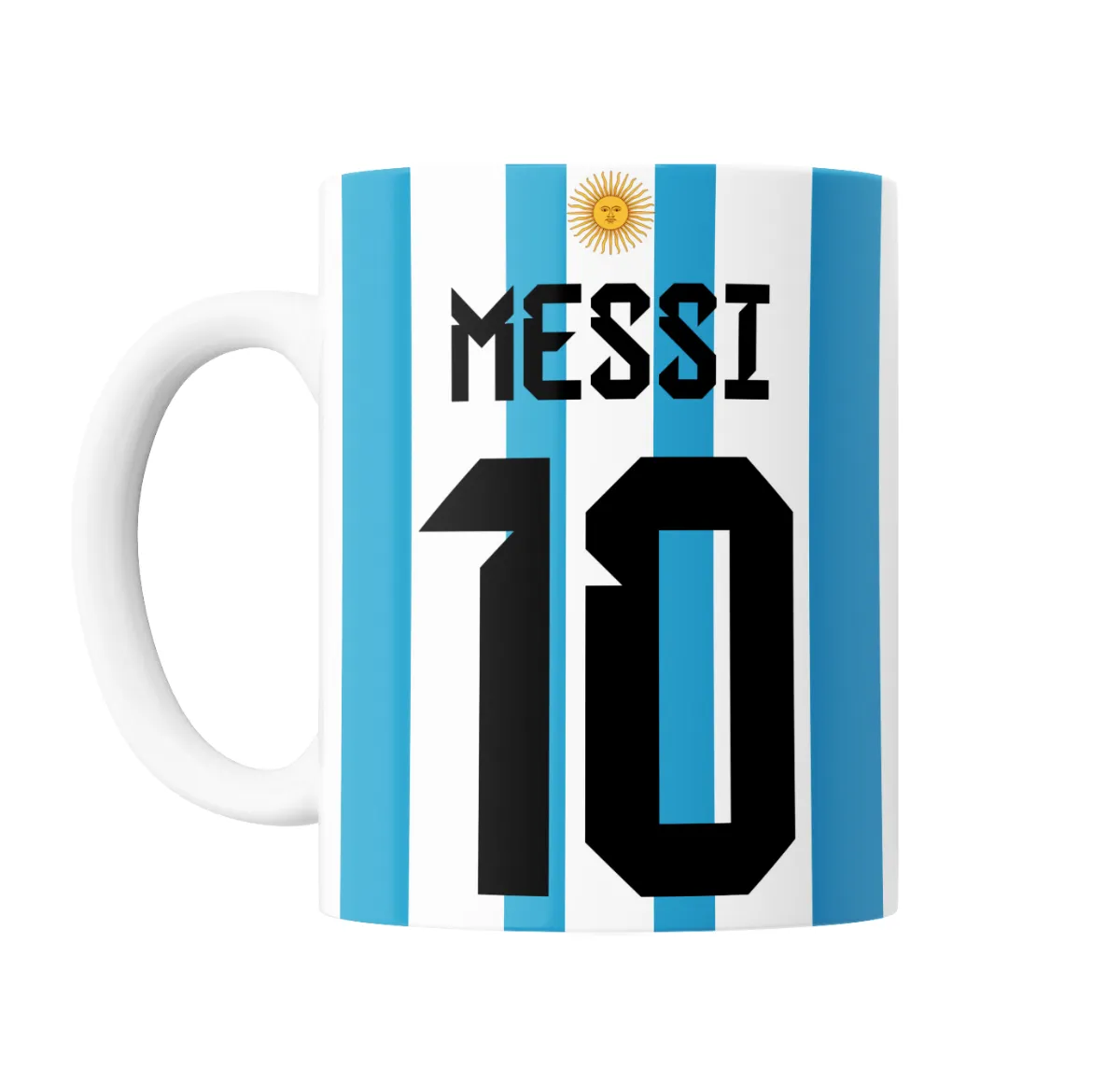Taza de Cerámica Argentina Messi 10 Camiseta Mundial Qatar - vista 2
