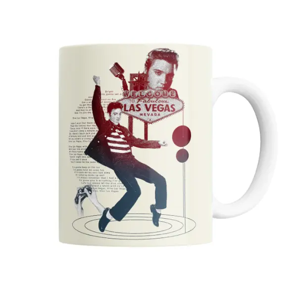 Taza de Cerámica Elvis Presley Viva Las Vegas