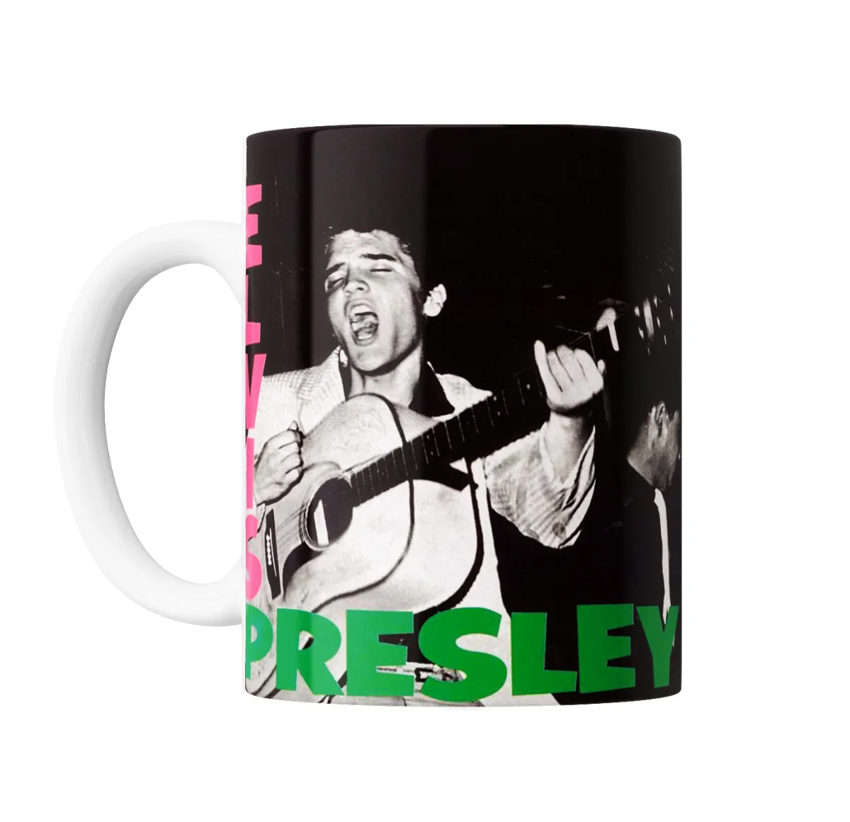 Taza de Cerámica Elvis Presley Cantando con Guitarra - vista 2