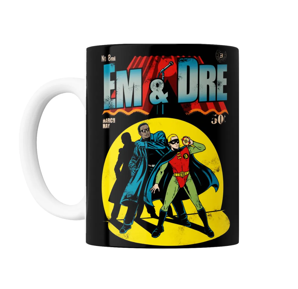 Taza de Cerámica Eminem y Dre Cómic Retro - vista 2