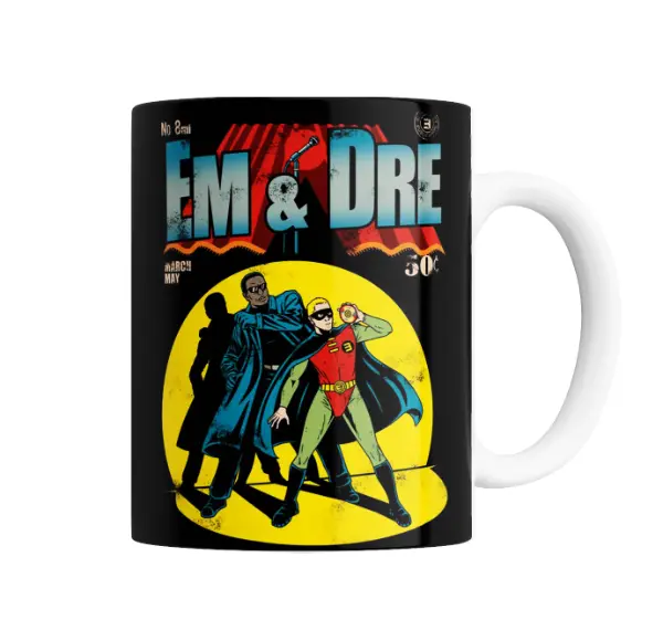 Taza de Cerámica Eminem y Dre Cómic Retro