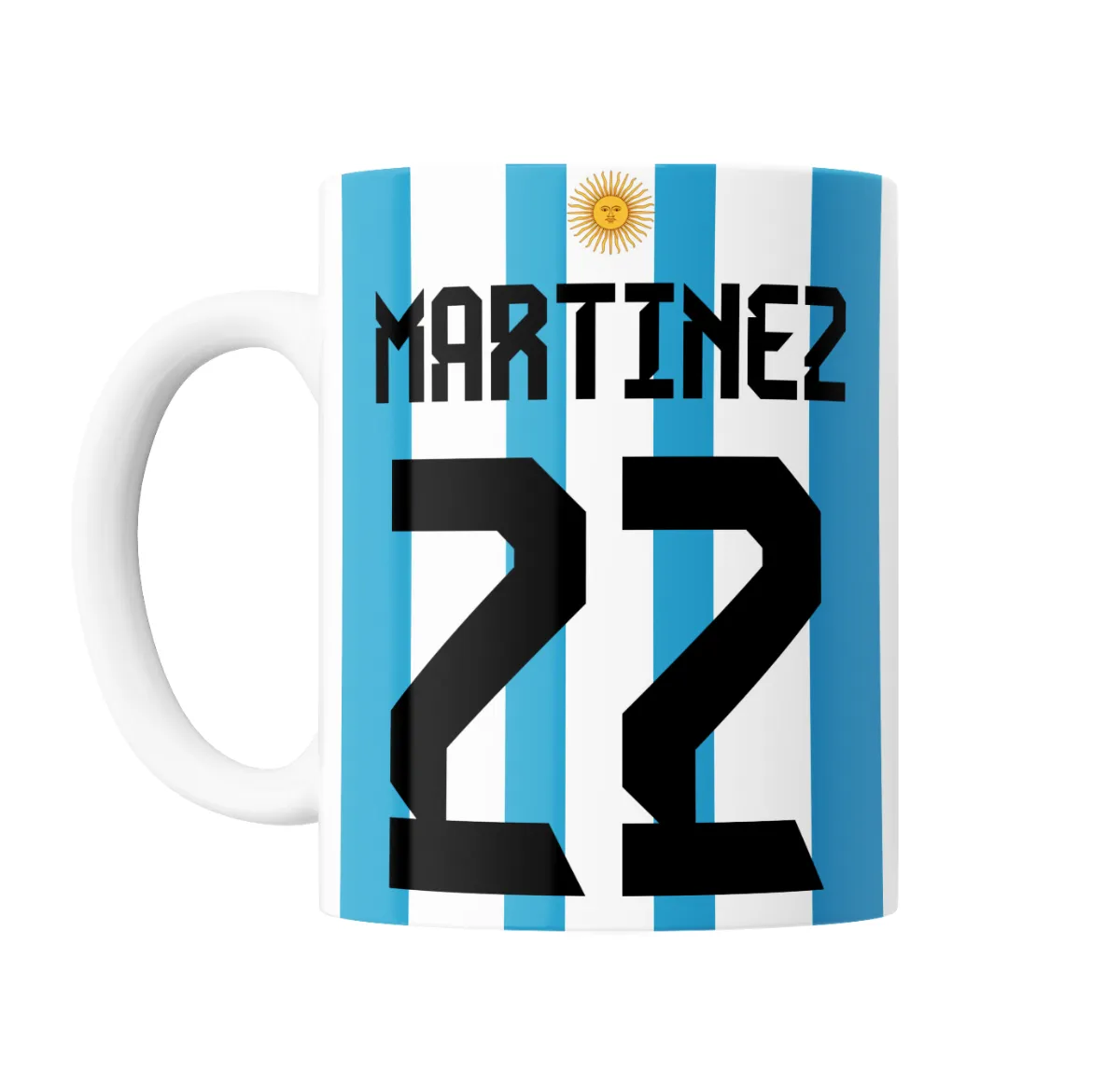 Taza de Cerámica Selección Argentina Martinez 22 Mundial Qatar - vista 2