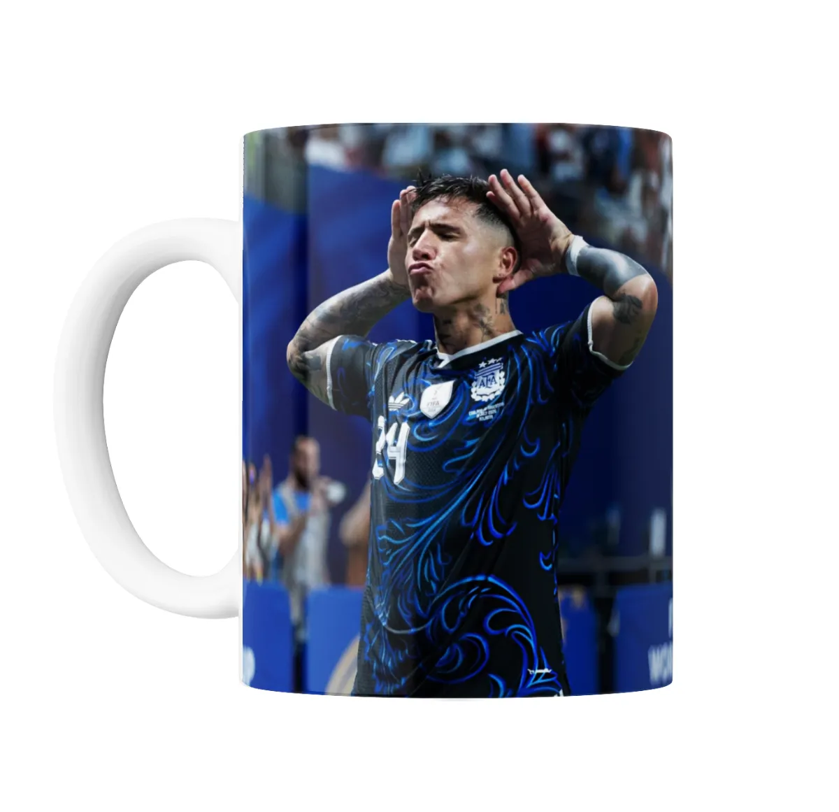 Taza de Cerámica Enzo Fernández Celebración Argentina - vista 2