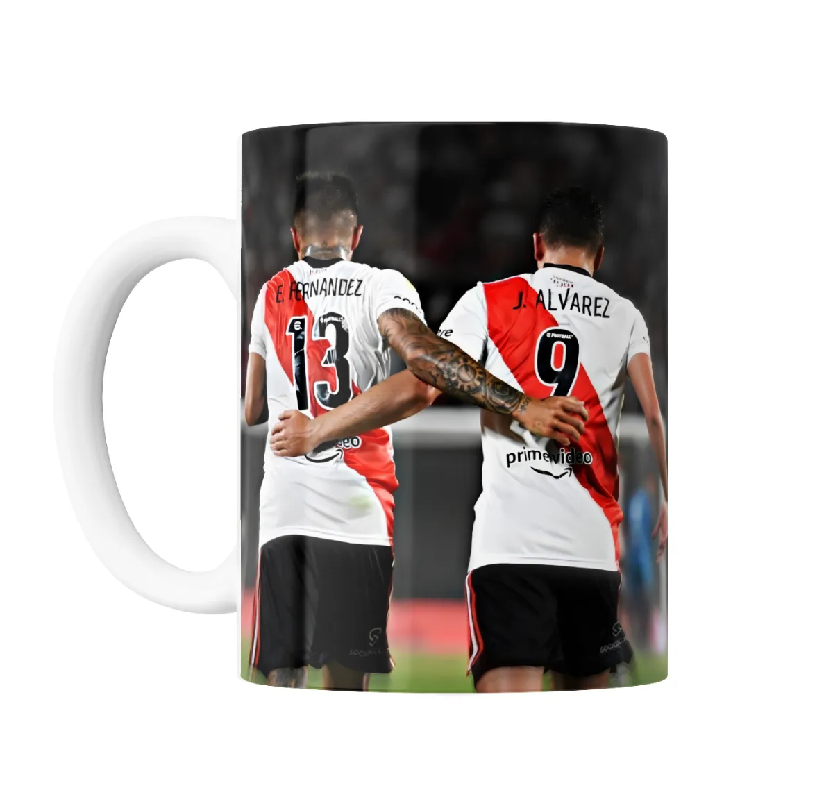 Taza de Cerámica Enzo Fernández y Julián Álvarez River Plate - vista 2