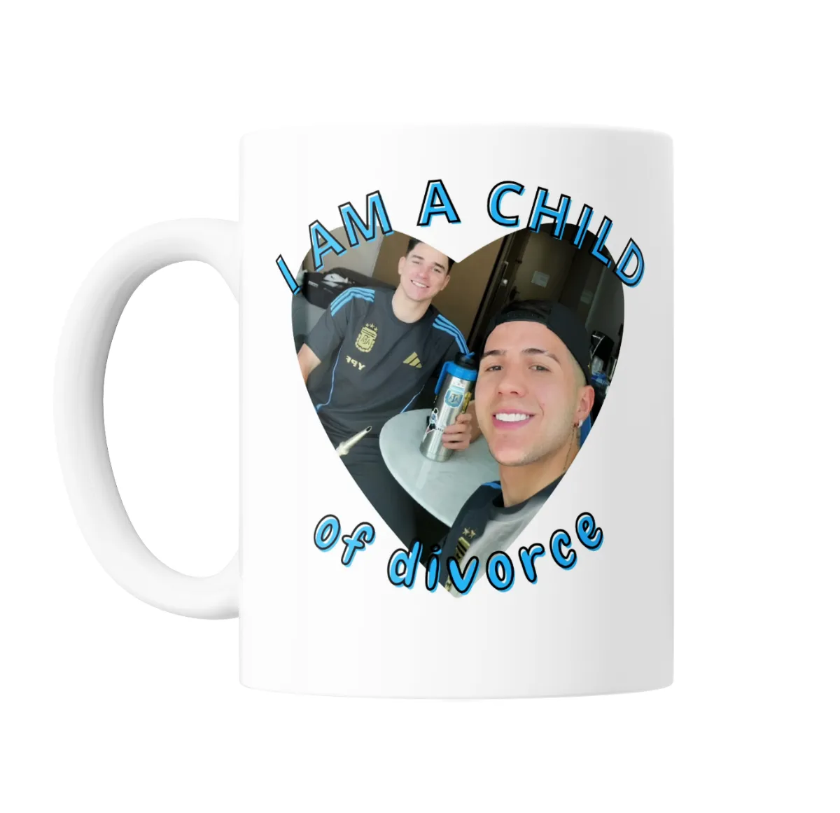 Taza de Cerámica Enzo Fernández y Julián Alvarez Child of Divorce - vista 2