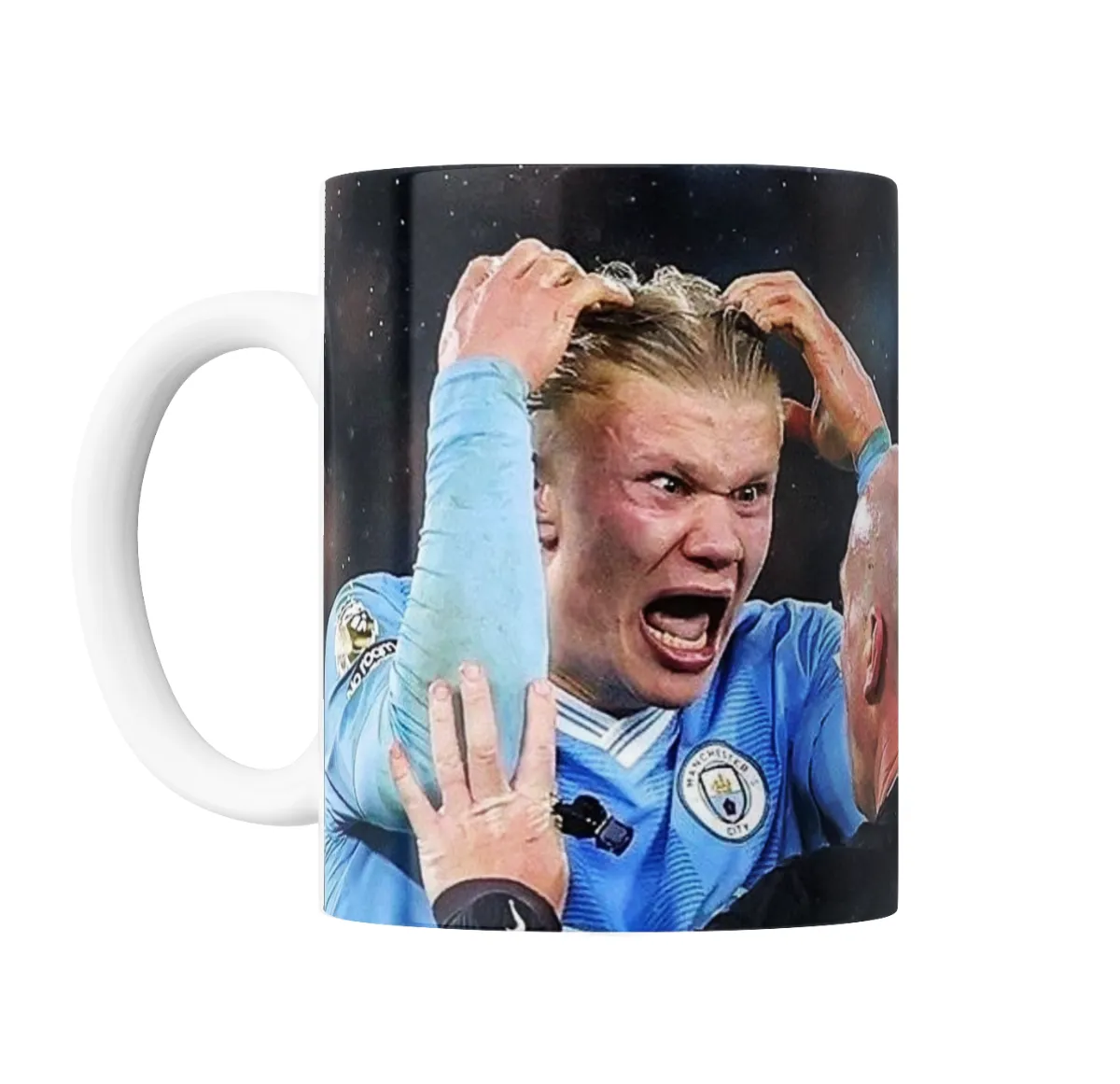 Taza de Cerámica Erling Haaland Manchester City Grito - vista 2