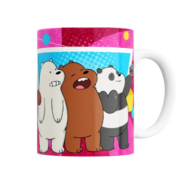 Taza de Cerámica Osos Escandalosos Selfie