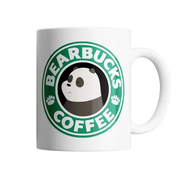 Taza de Cerámica Osos Escandalosos Panda Bearbucks Coffee