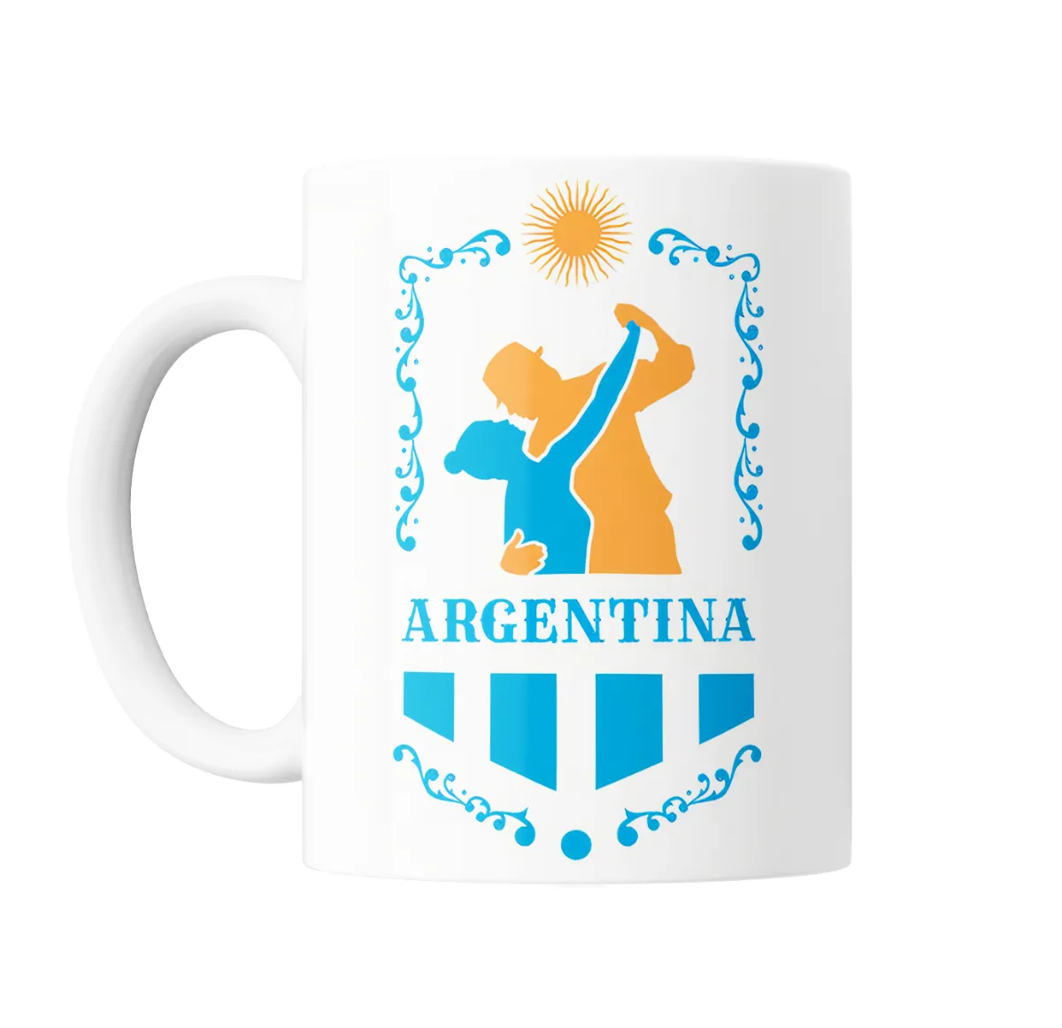 Taza de Cerámica Argentina Sol de Mayo Mate Compartido - vista 2