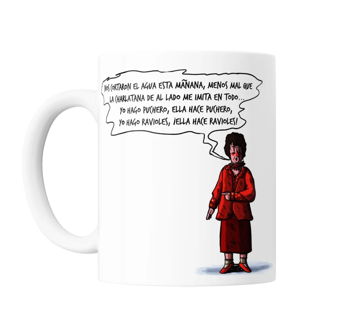 Taza de Cerámica Esperando La Carroza Mirta Legrand Harlatana - vista 2