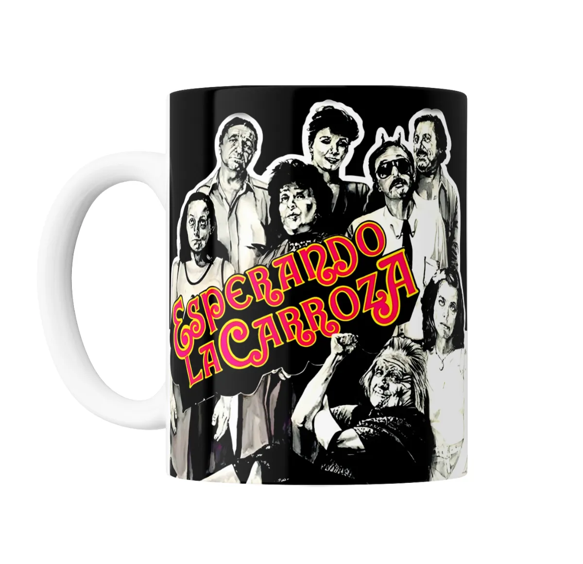 Taza de Cerámica Esperando La Carroza Elenco - vista 2