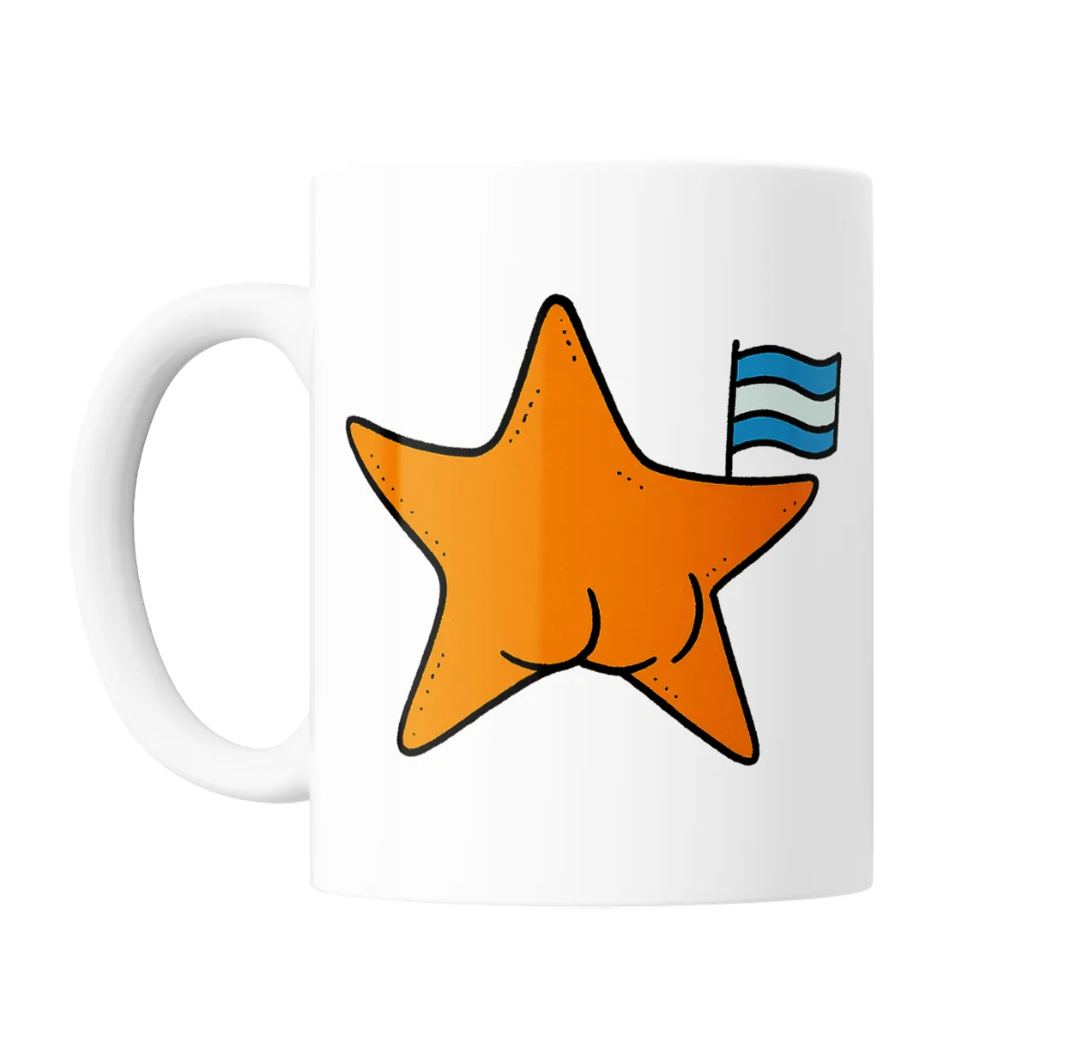 Taza de Cerámica Estrella Conicet Bandera Argentina - vista 2
