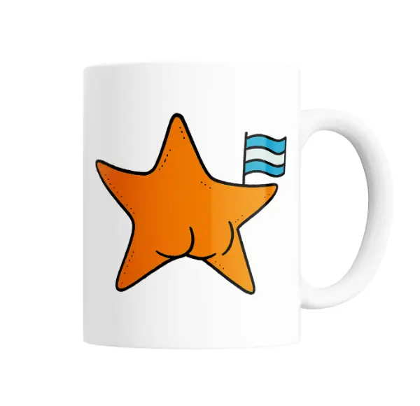 Taza de Cerámica Estrella Conicet Bandera Argentina