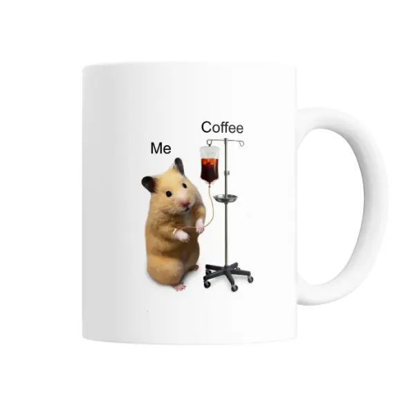 Taza de Cerámica Hámster Me Coffee Suero