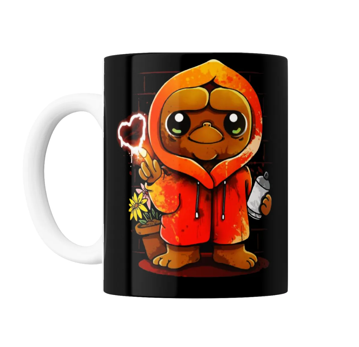 Taza de Cerámica ET Graffiti Corazón y Maceta - vista 2