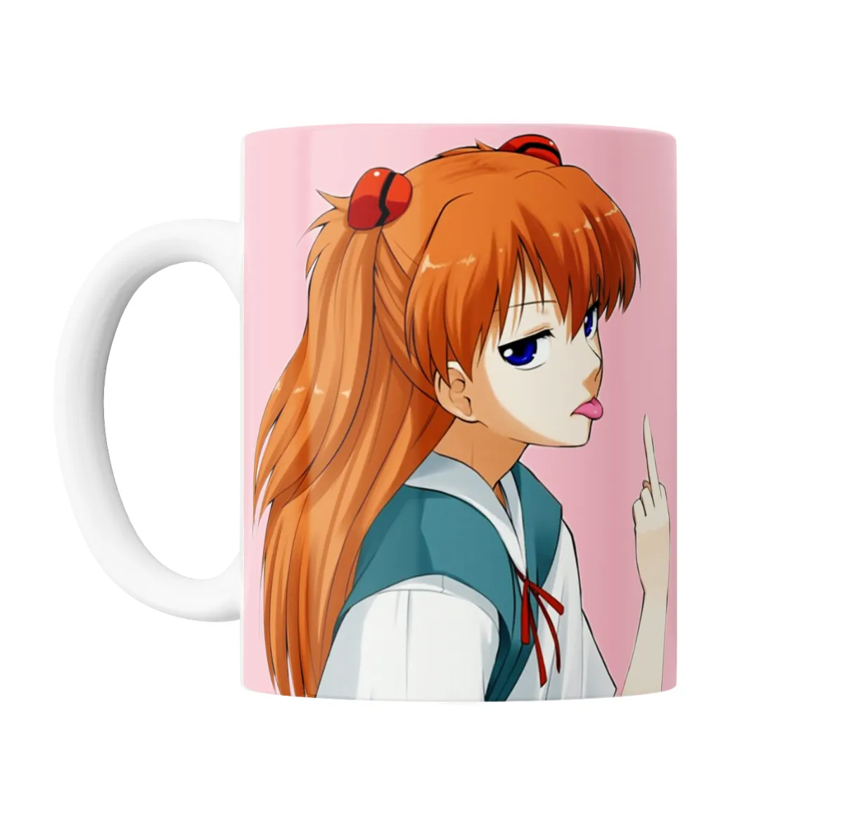 Taza de Cerámica Evangelion Asuka Langley Actitud - vista 2