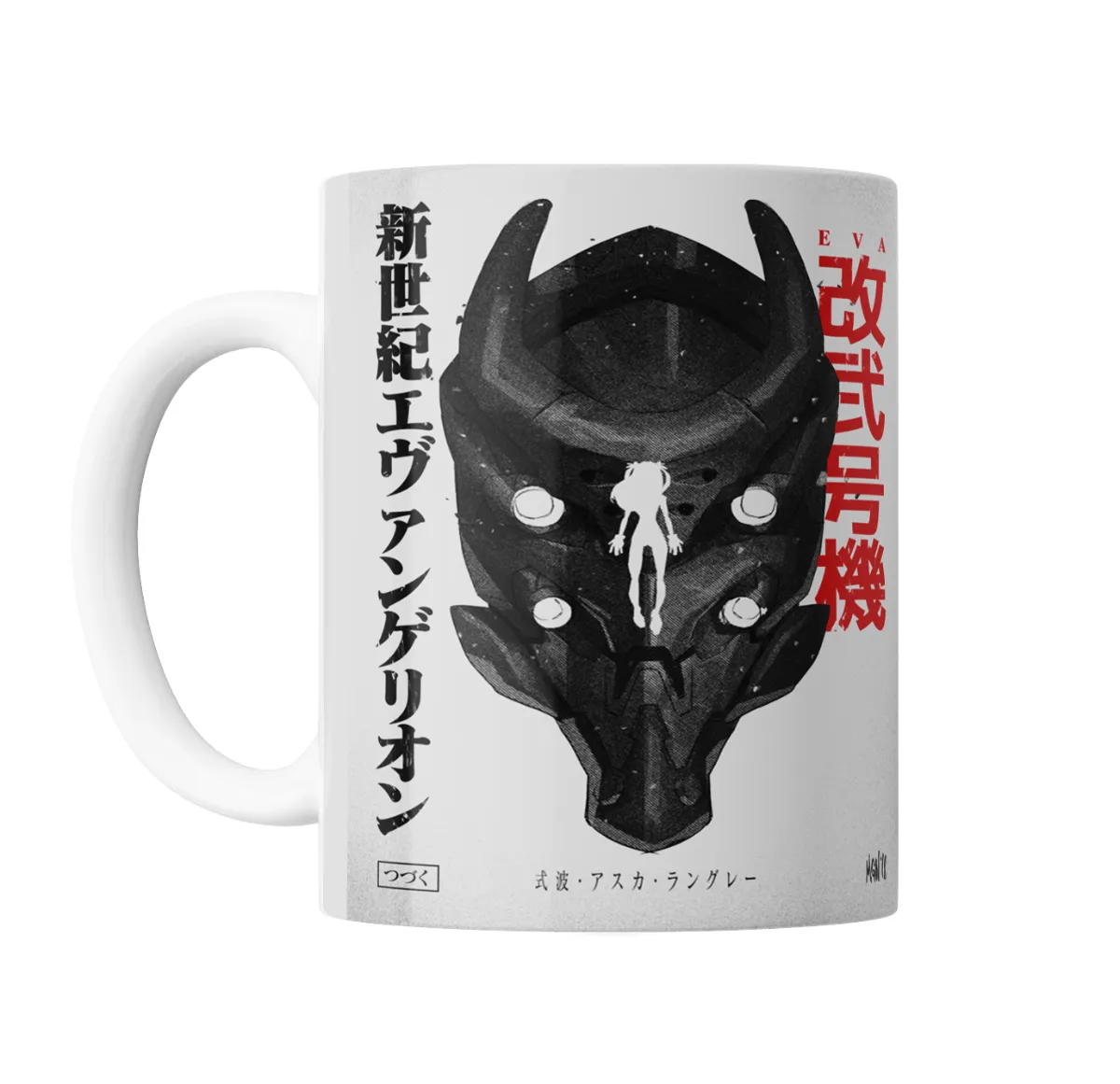 Taza de Cerámica Evangelion EVA-02 Asuka Langley Ilustración - vista 2