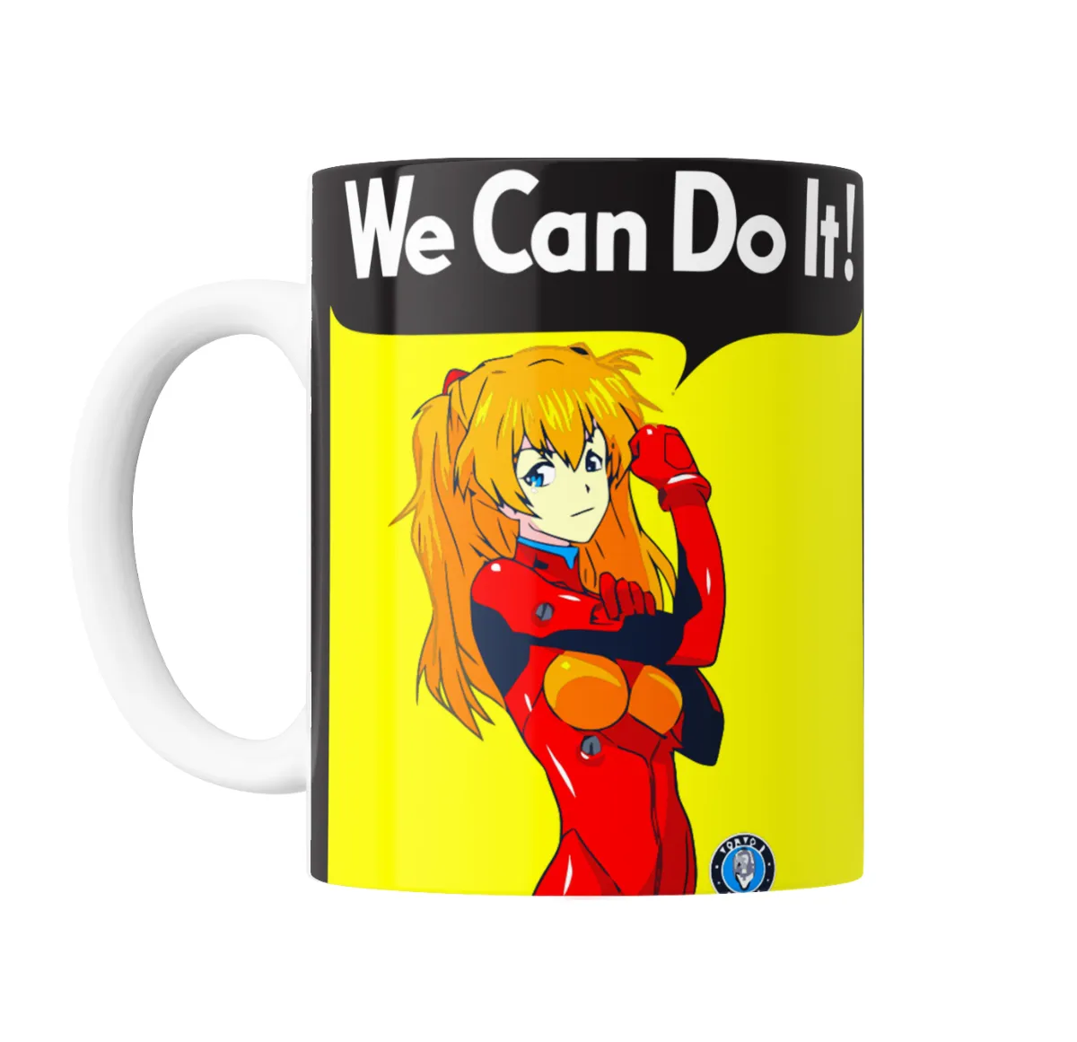Taza de Cerámica Evangelion Asuka We Can Do It - vista 2