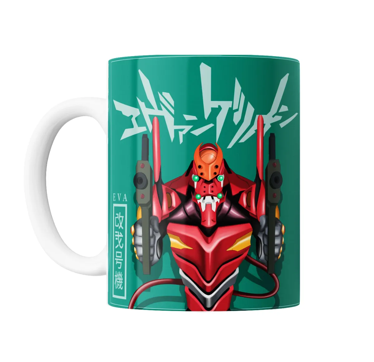 Taza de Cerámica Evangelion Unidad 02 Modo Berserk - vista 2