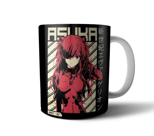 Taza de Cerámica Evangelion Asuka Langley Unit 02