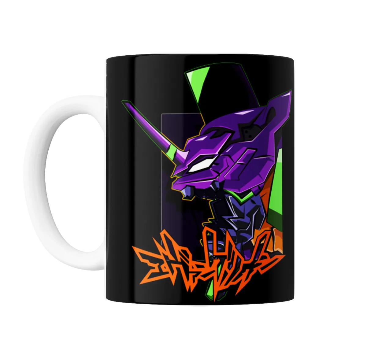 Taza de Cerámica Evangelion Unidad 01 Cabeza Violeta - vista 2