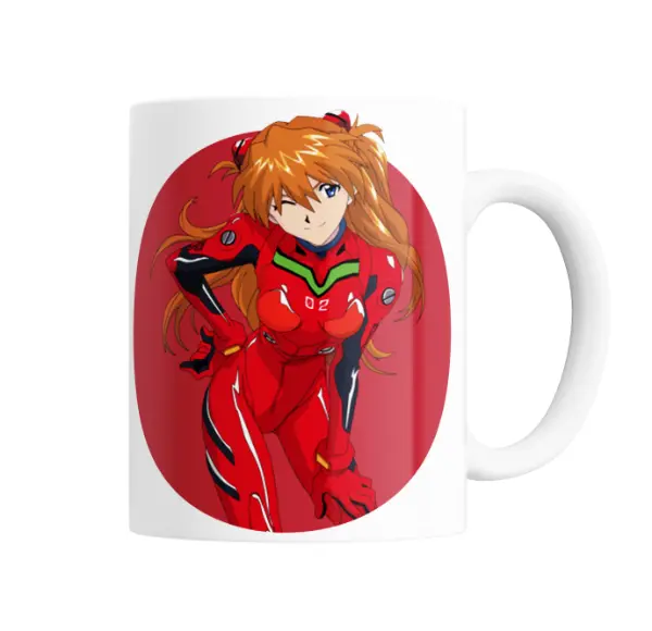 Taza de Cerámica Evangelion Asuka Langley Plugsuit