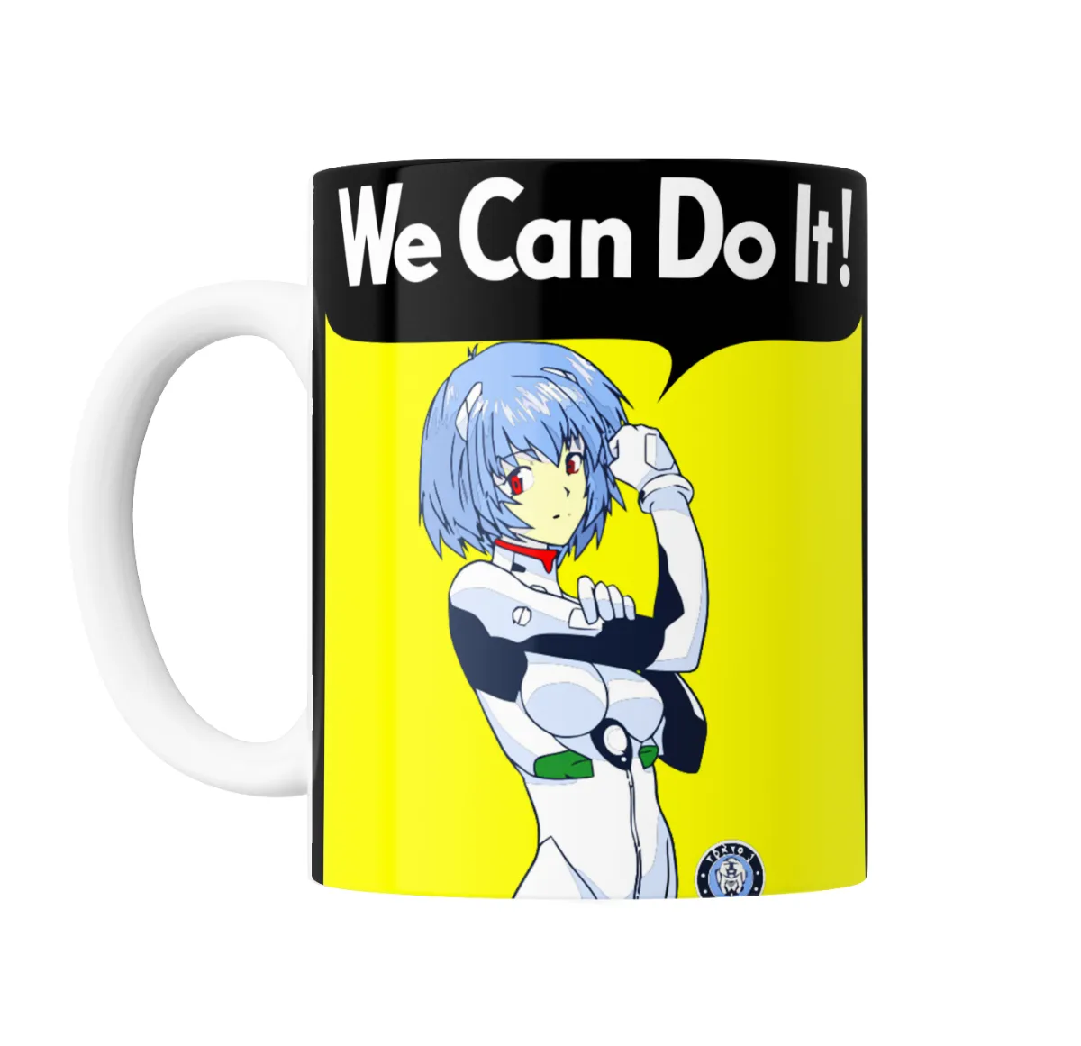 Taza de Cerámica Evangelion Rei Ayanami We Can Do It - vista 2