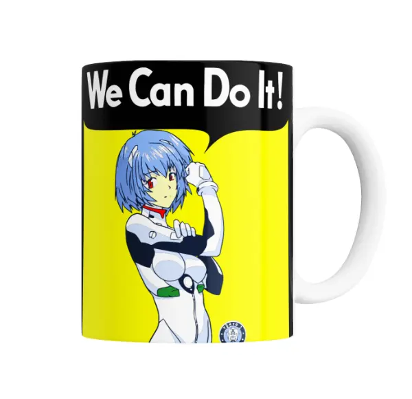 Taza de Cerámica Evangelion Rei Ayanami We Can Do It
