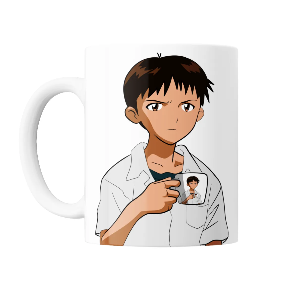 Taza de Cerámica Evangelion Shinji Ikari con Taza - vista 2