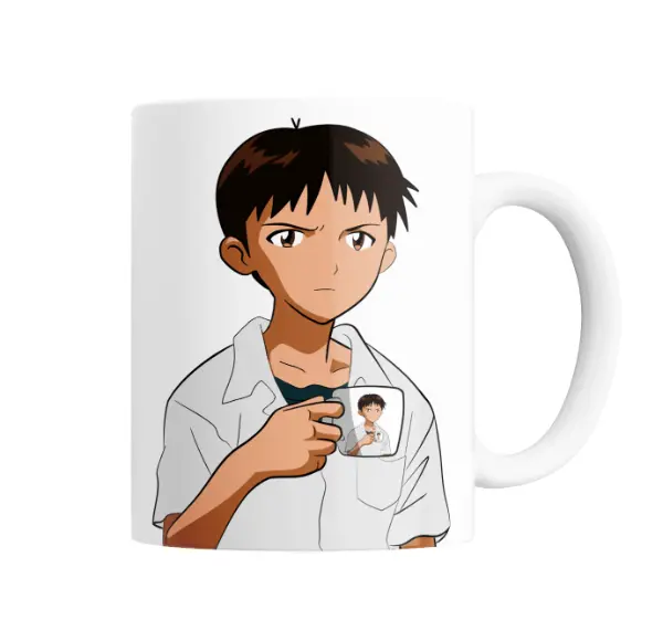 Taza de Cerámica Evangelion Shinji Ikari con Taza