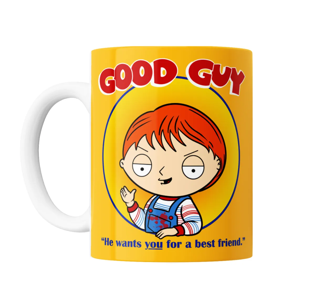Taza de Cerámica Family Guy Stewie Chucky Good Guy - vista 2
