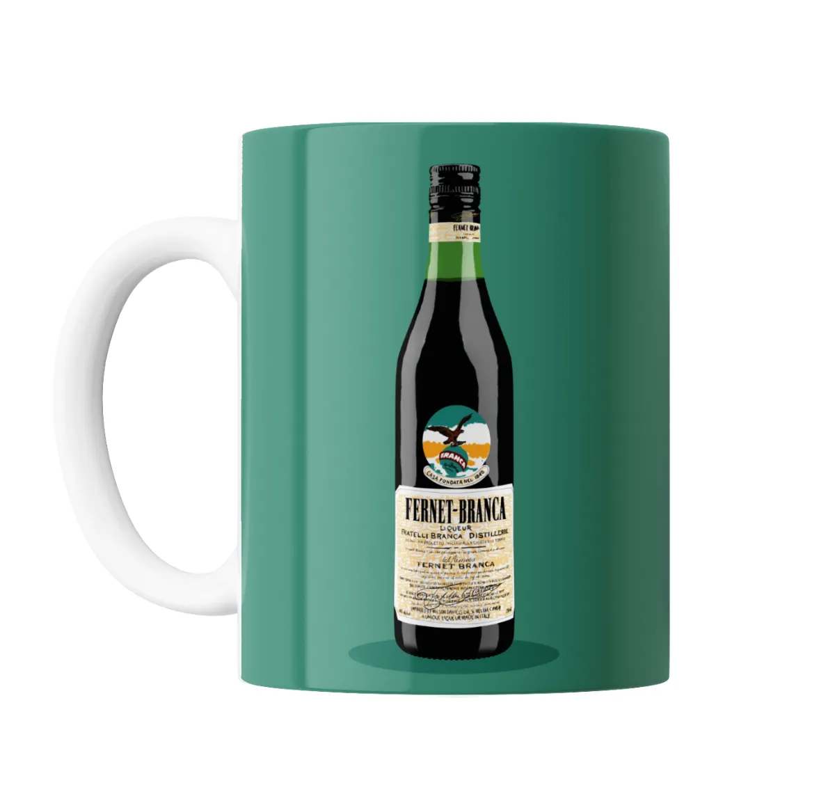 Taza de Cerámica Fernet Branca Botella - vista 2