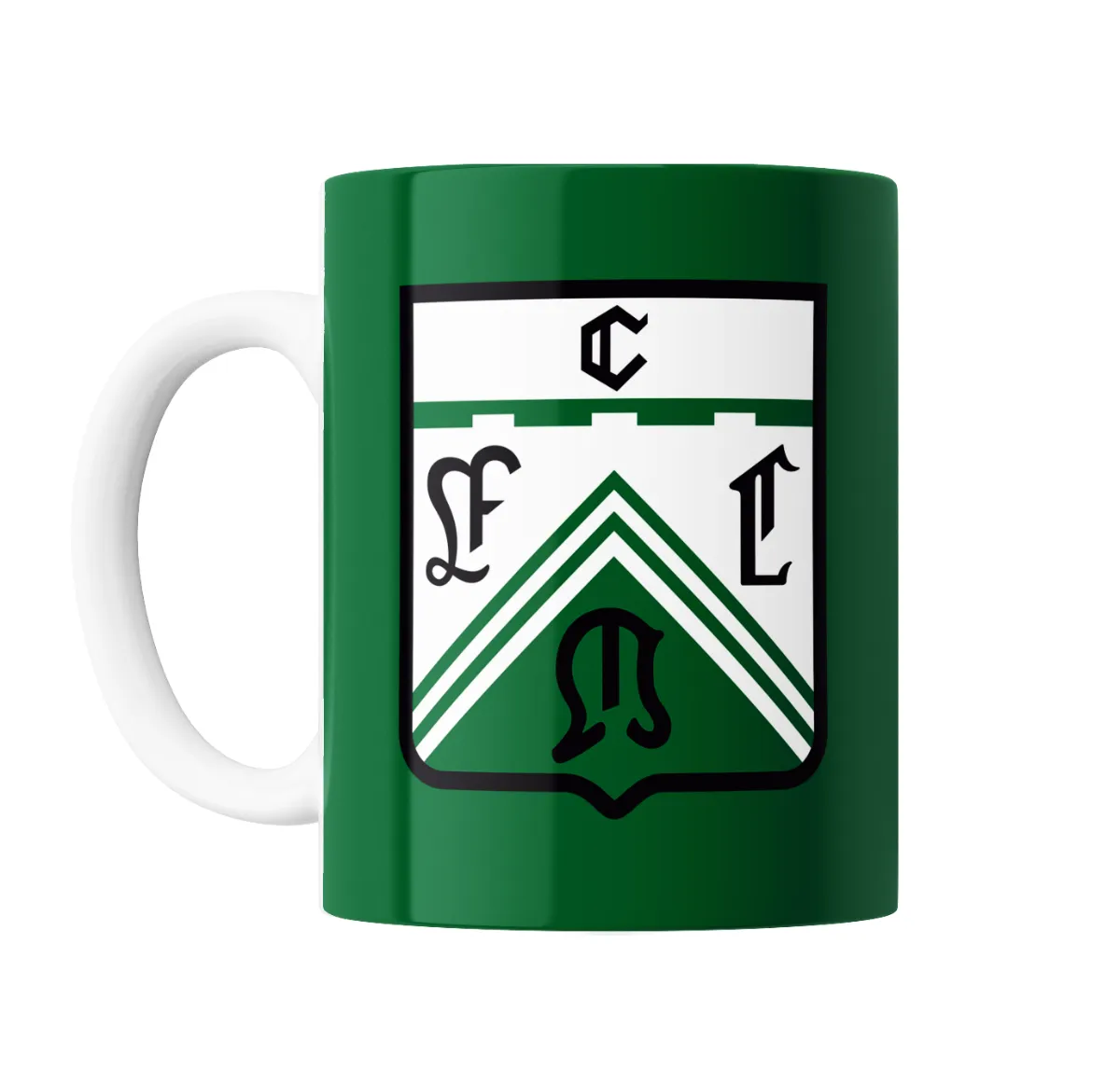 Taza de Cerámica Ferro Escudo Verde y Blanco - vista 2