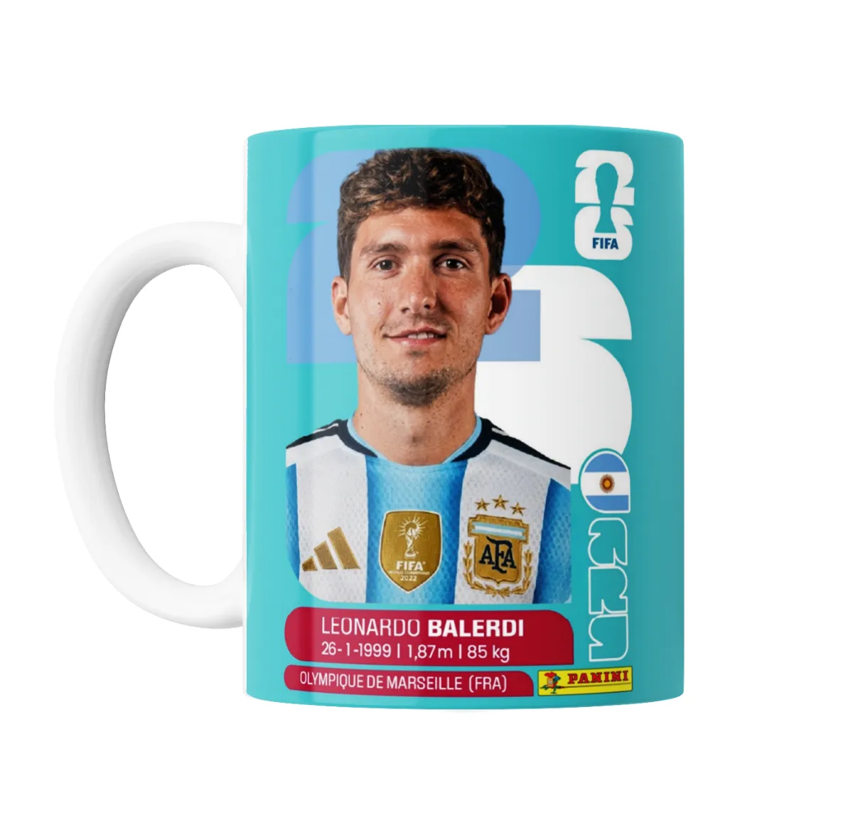 Taza de Cerámica Figurita Balerdi Mundial 2026 Argentina - vista 2
