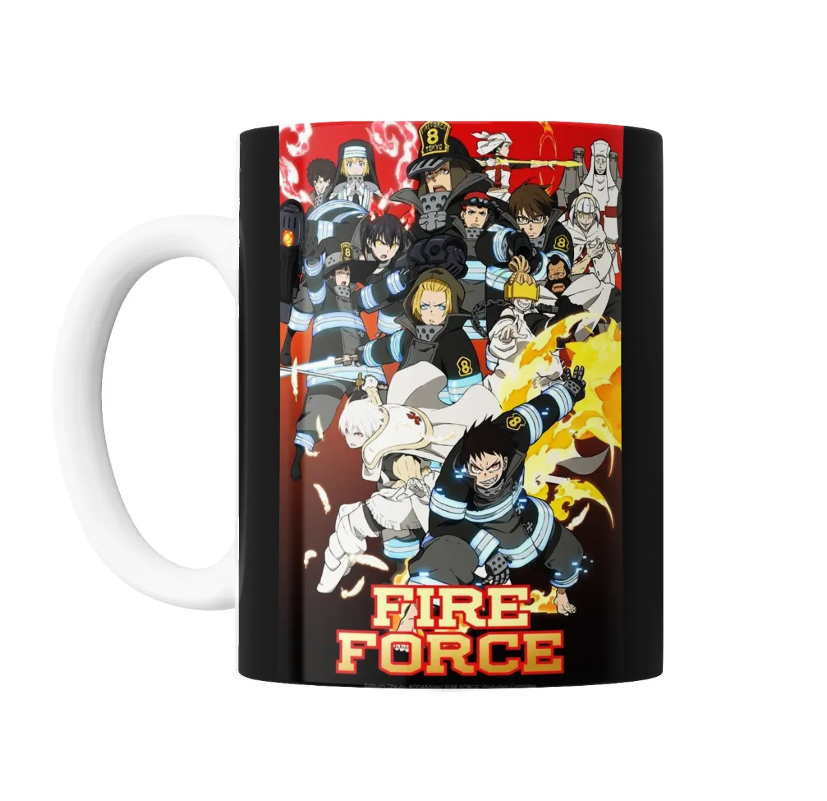 Taza de Cerámica Fire Force Escuadrón 8 Tokio - vista 2