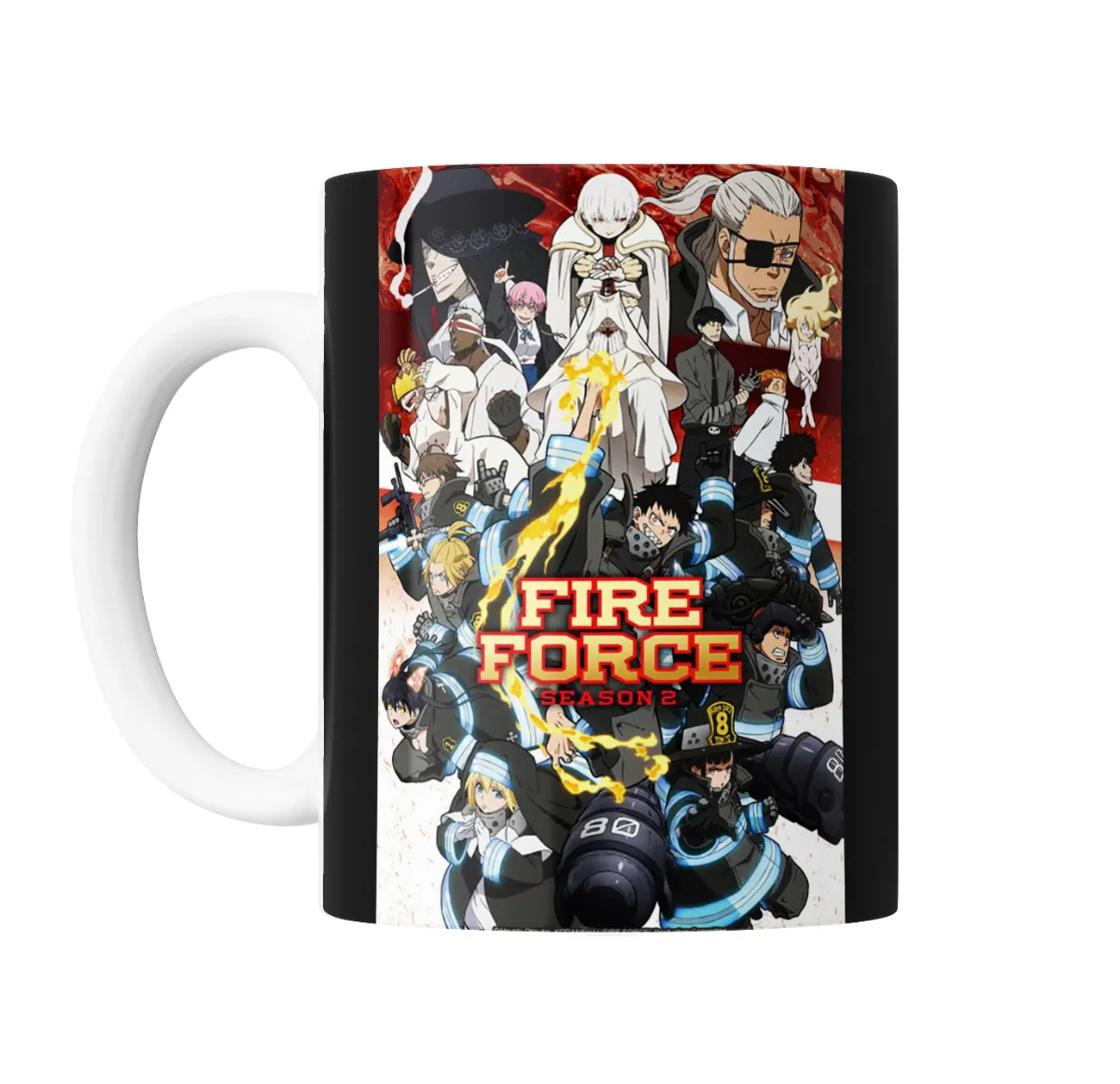 Taza de Cerámica Fire Force Season 2 Personajes - vista 2