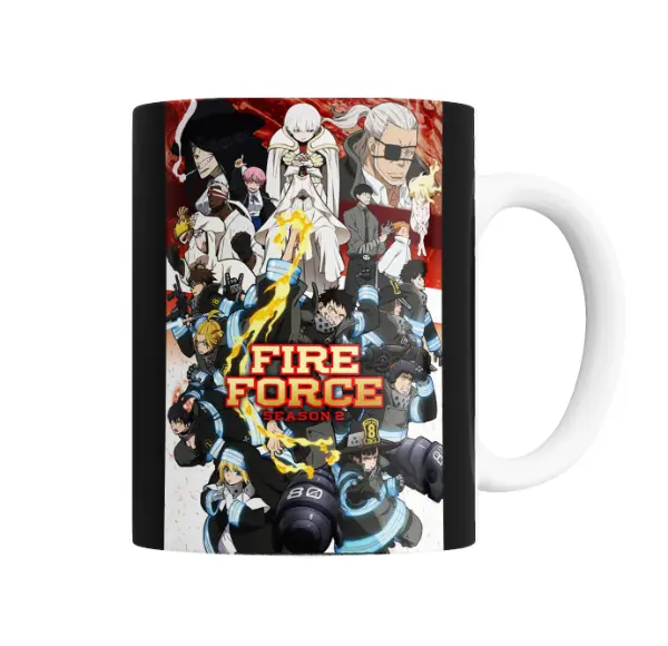 Taza de Cerámica Fire Force Season 2 Personajes