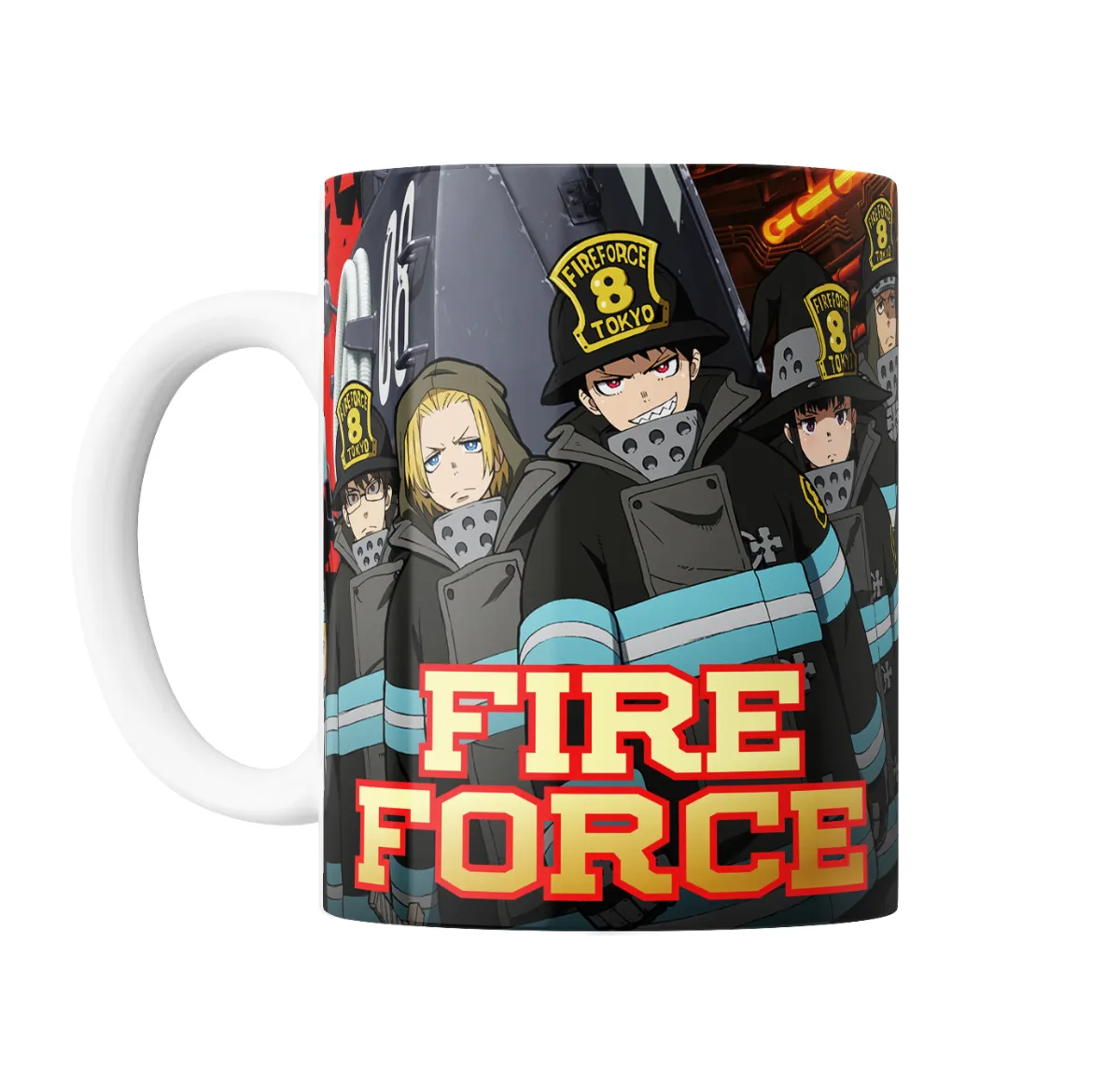 Taza de Cerámica Fire Force Brigada de Bomberos Tokio - vista 2