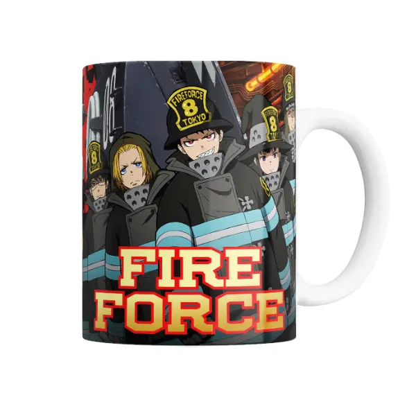 Taza de Cerámica Fire Force Brigada de Bomberos Tokio