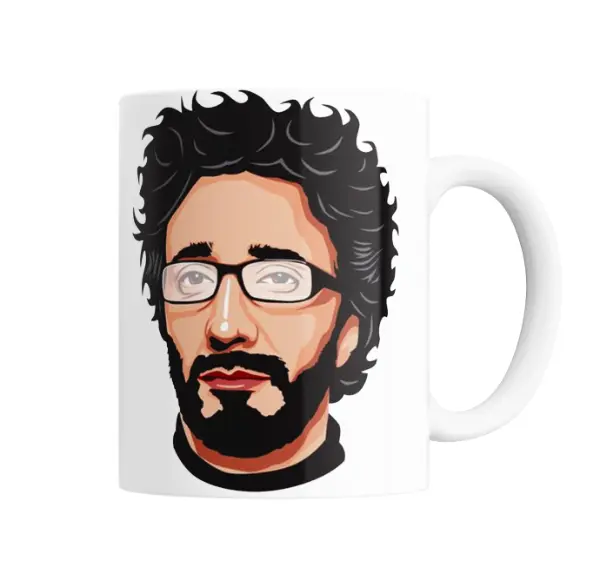 Taza de Cerámica Fito Paez Caricatura