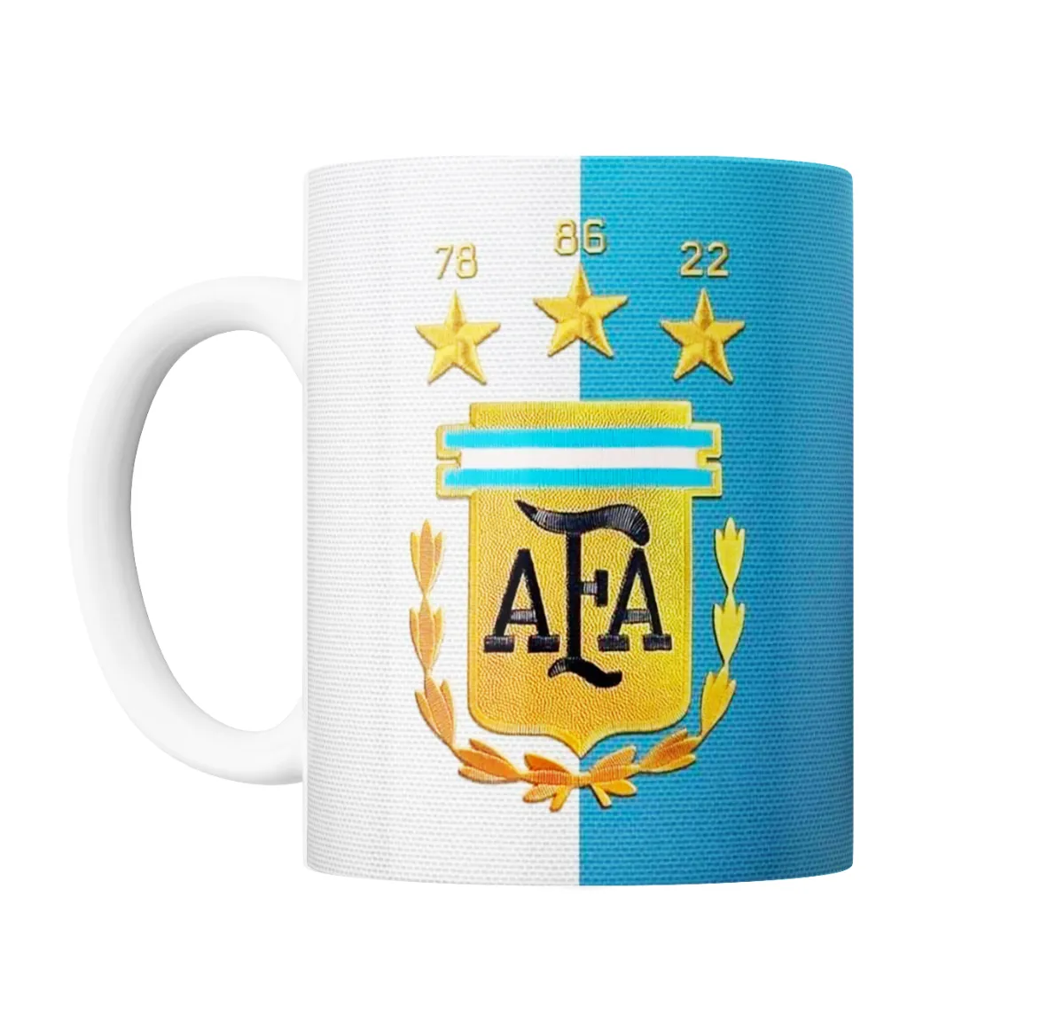 Taza de Cerámica Selección Argentina Escudo AFA 3 Estrellas - vista 2