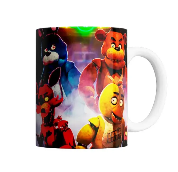 Taza de Cerámica Five Nights at Freddys Freddy Chica Bonnie Foxy