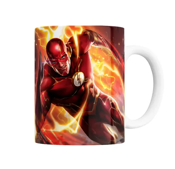 Taza de Cerámica Flash Superhéroe DC Rojo
