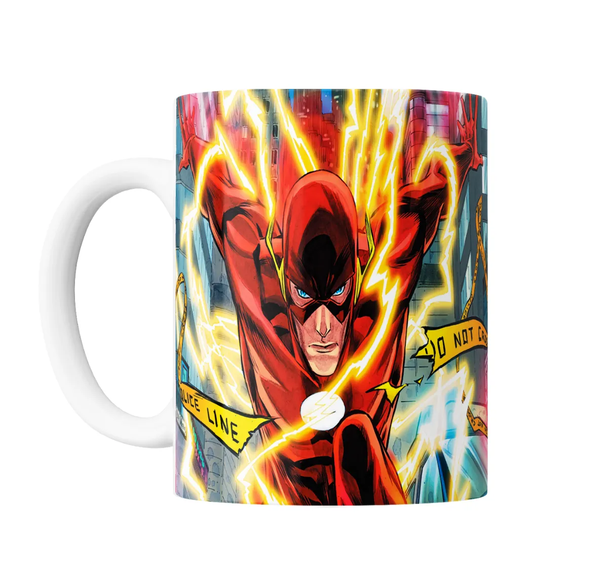 Taza de Cerámica Flash DC Relámpagos Ciudad - vista 2