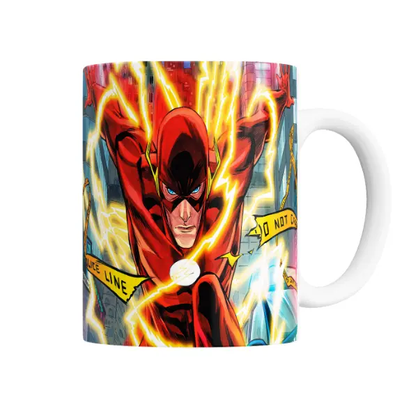 Taza de Cerámica Flash DC Relámpagos Ciudad